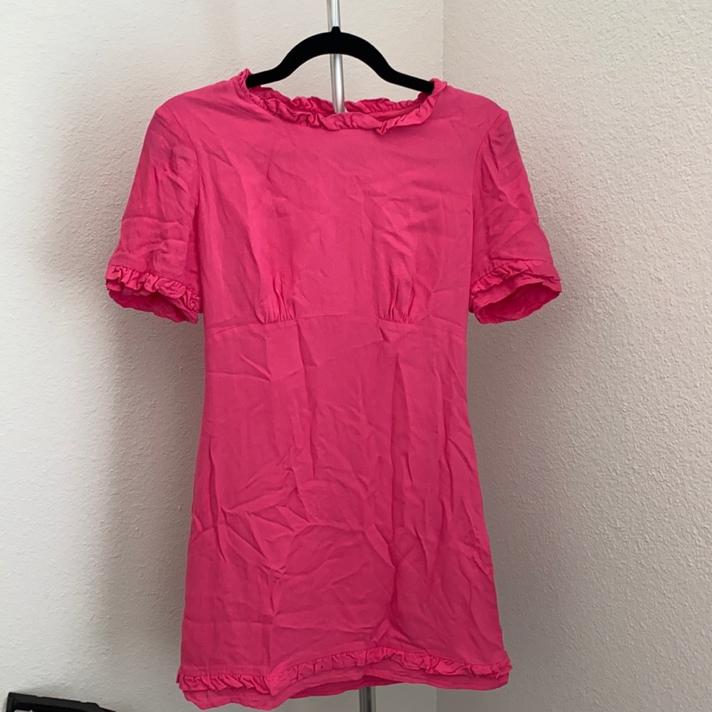 Hot pink dress